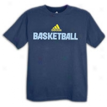 Adidas Basketball T-shirt - Msns - Dark Navy/sun/shift Blue