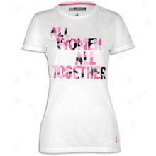 Adidas Btbc All Together T-shirt - Womens - Whitte/intense Pink