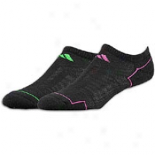 Adidas ClimacoolI i 2 Compress Socks - Womens - Black/fluro Green/intense Pink