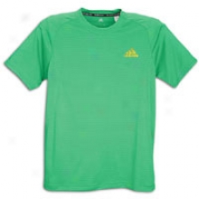 Adidas Climaspeed S/s T-shirt - Mens - Prime Gree/electricity