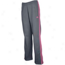 Adidas Fleece Pant - Womens - Sharp Grey/intense Pink