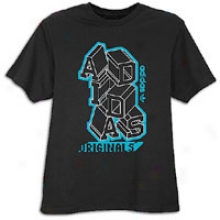 Adidas Graphix T-shirt - Mens - Black/cyan