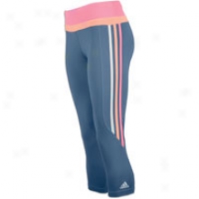 Adidas Grete 3/4 Tight - Womens - Powe Steel/ultra Pop/ultra Bright