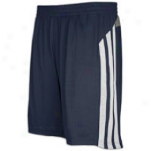 Adidas Iconic Fat Stripes 10" Short - Mens - Collegiate Navy/sharp Grey/clear Grey