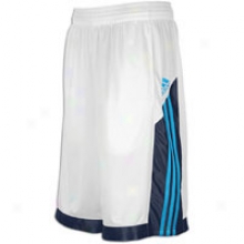 Adidas Midtown Stripe Short - Mens - White/dark Navy/sharp Blue