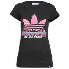 Adidas Originals Beach S/s T-shirt - Womens - Black