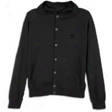 Adidas Originals Hooded Knit Cardigan - Mens - Black