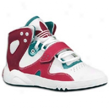 Adidas Originals Roundhouse  -Big Kids - White/powder Pink/collegiate Aqua