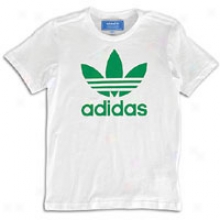 Adidas Originals Trefoil S/s Logo T-shirt - Full Kids - White/fairway