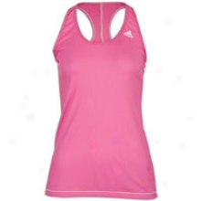 Adidas Perfect Rib Tank - Womens - Intense Pink/white