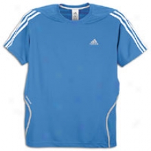 Adidas Response Ds S/s T-shirt - Mens - Prime Blue/white/light Onix