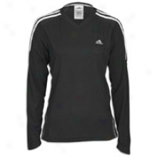 Adidas Response L/s T-shirt - Womens - Black/white