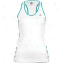 Adidas Response Tank - Womens - White/ultra Green/lt Onix