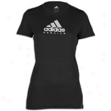 Adidas Run T-shirt - Womens - Black/clear Grey