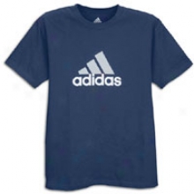 Adidas S/s Logo T-suirt - Mens - Collegiate Navy/light Grey