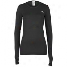 Adidas Supernova Sequentials L/s T-shirt - Womens - Black/reflective Silver