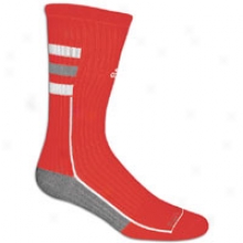 Adicas Team Speed Crew Sock - Mens - University Red/aluminum/white