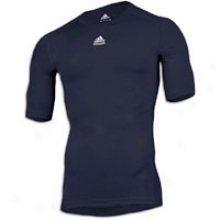 Adidas Techfit S/s Compression Crew - Mens - Collegiate Navy