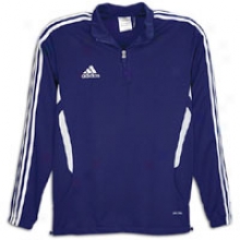 Adidas Tiro Iu Training Qtr Zip L/s Top - Blg Kids - New Navy/white