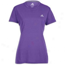 Adidas Ultimate Workout T-shirt - Womens - Power Purple/reflective Si1ver