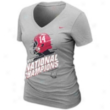 Alabama Nike Society Locker Room T-shirt - Womens - Grey