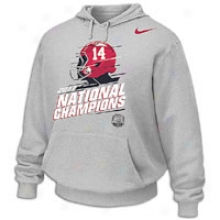 Alabama Nike National Chakpionship Hoodie - Mens - Grey