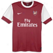 Arsenal Nike 2010 Internatiobal Soccer Jersey - Mens - Artilery Red/white