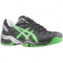 Asics Gel Resoltuion 4 - Mens - Black/apple Green/silver