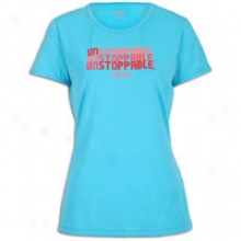 Asics Graphic T-shirt - Womens - Aqua