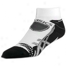Asics Kayano Ii Quarter Performance Sock - Mens - White/black/grey
