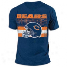 Bears G-iii Nfl Helmet Tri-blend T-shirt - Mens - Navy