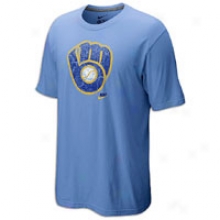 Brewers Nike Cooperstown Dugout T-shirt - Mens - Lt Blue