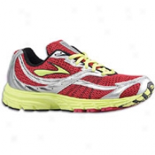 Brooks Launch - Womens - Persian Red/sunny Lime/white/silver/black