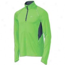 Brooks Nightlife Infiniti 1/2 Zip Jacket - Mens - Brite Green/black