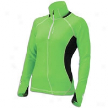 Brooks Nightlife Podium 1/2 Zip - Womens - Brite Green