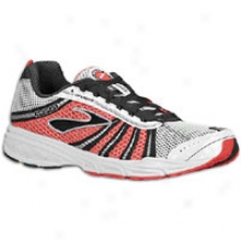 Brooks Racer St 5 - Mens - White/black/scarlet/silver