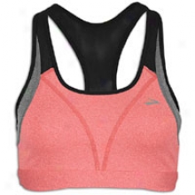 Brooks Versatile Bra - Womens - Heather Rouge/heather Slate