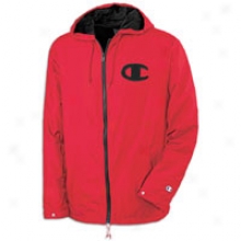 Champion Breezes Coaches Jacket - Mens - Crimson/black