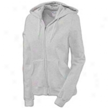 Champion Fleece Full Zip Hoodie - Womens - Oxford Grey