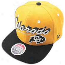 Colorado Zephyr College Shadow Script Snapback - Mens - Gold