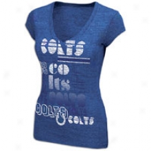 Colts Nfl Victory Game T-shirt - Womens - Royal Heather