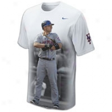 David Wright Nike Cleanup Player T-shirt - Mens - White