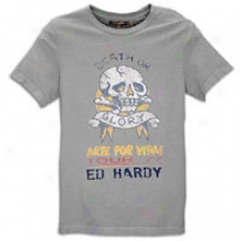 Ed Hardy Skull Glory T-shirt - Mens - Heather Grey