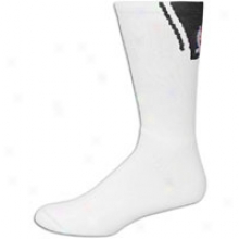 For Bare Feet Nba Basket Sock - Mens - White/black