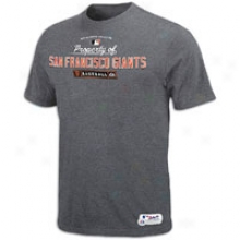 Giants Majestic Authentic Mlb T-shitt - Mens - Steel