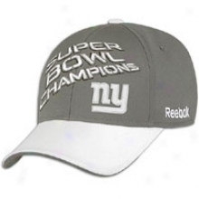 Giants Reebok Superbowl Champions Locker Room Hat - Mens - Grey