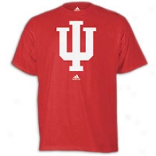 Indiana Adidas School Logo T-shirt - Mens - Victory Red