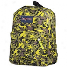 Jansport Super Break Backpack - Alien Green Leaf Camo