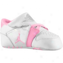 Jordan 1st Crib - Infants - White/per fect Pink/metallic Soft and clear 