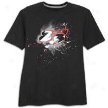 Jordan 8.0 23 T-shirt - Mens - Black/matte Silver/varsity Red